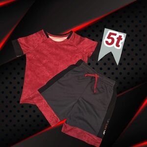 Red and Black Kids' Outfit Set